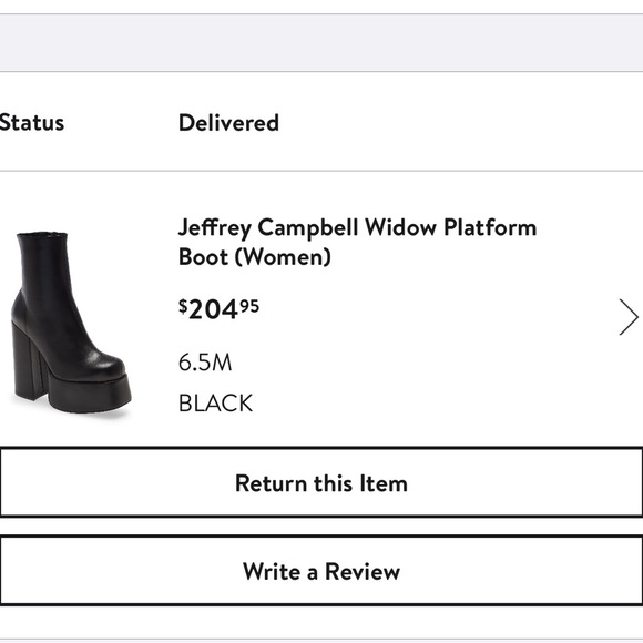 Jeffrey Campbell widow platform boots - Picture 1 of 6